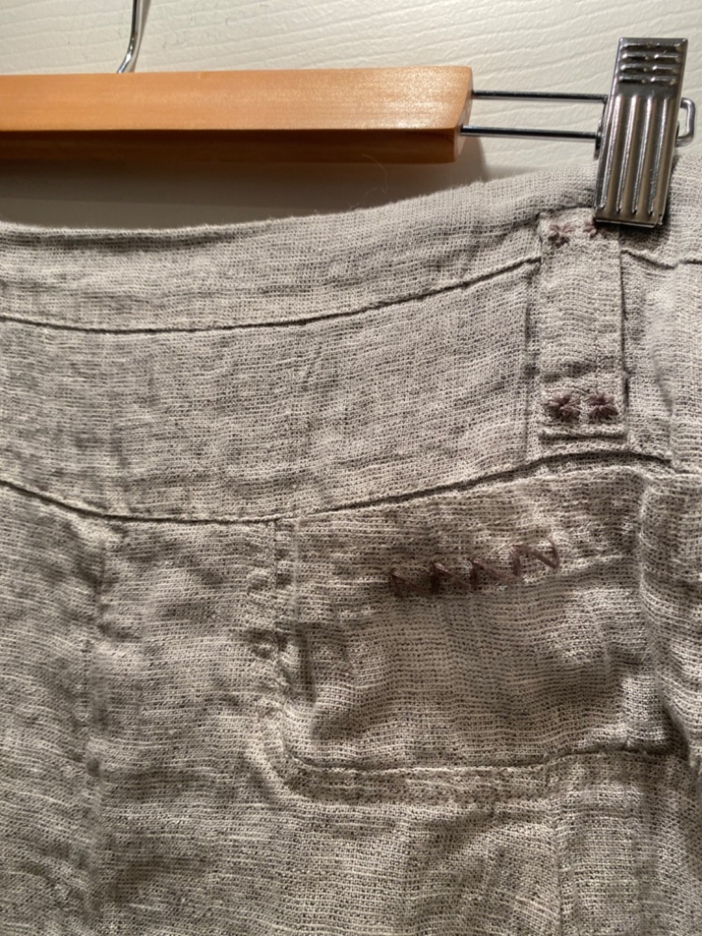 Sheer Linen Ruffle Skirt - Picture 4 of 6